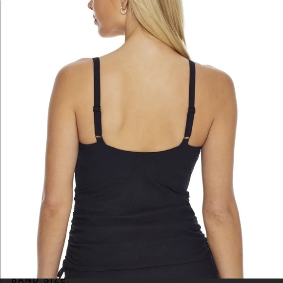 Fantasie Black Ottawa Twist Underwire Tankini Top 38I - Picture 4 of 9
